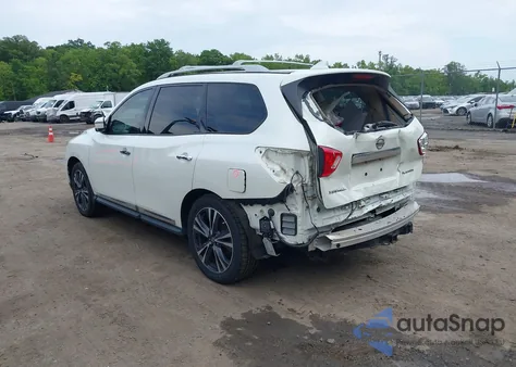 2019 Nissan Pathfinder Platinum from USA, damaged, VIN 5N1DR2MN1KC593616